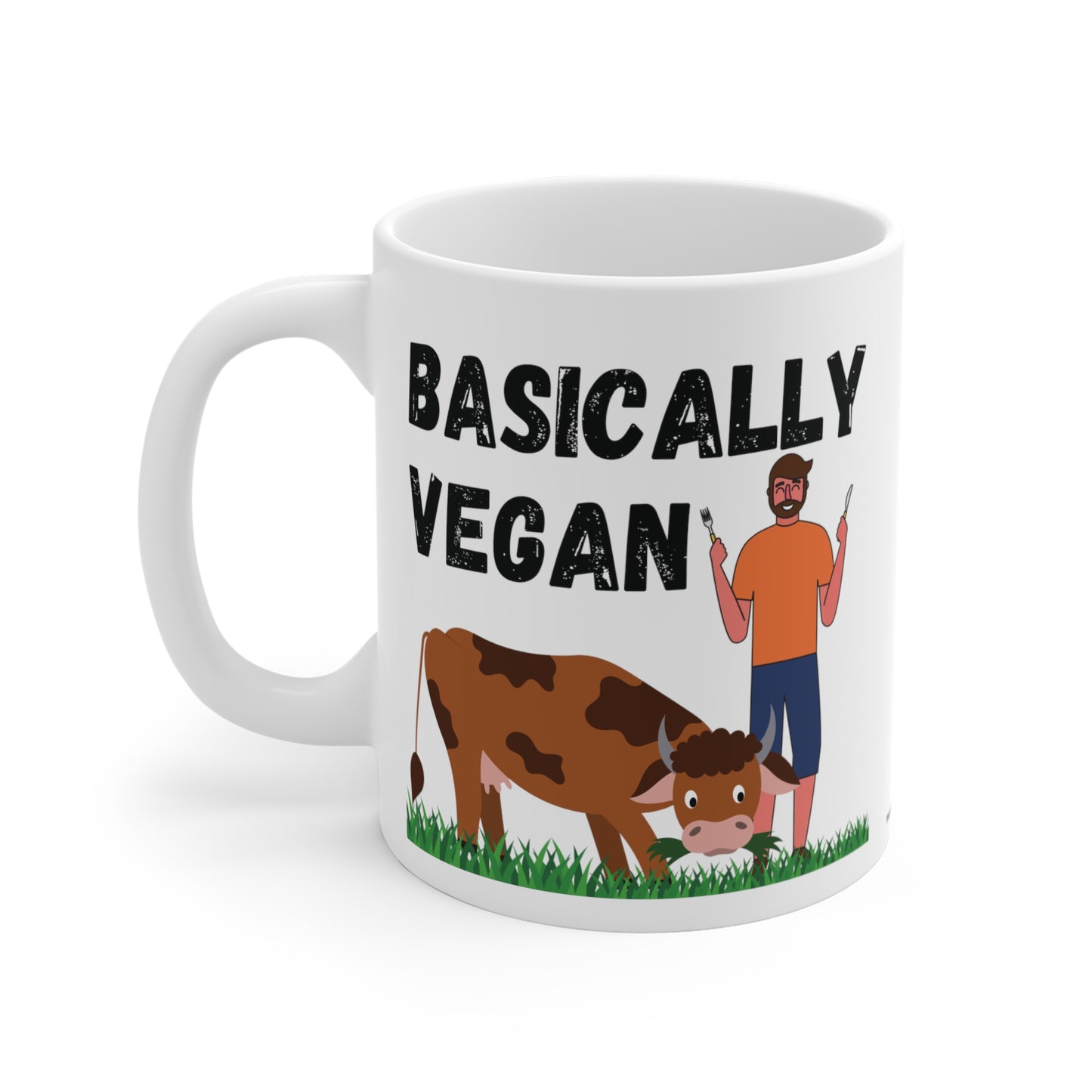 Funny Mug Basically Vegan